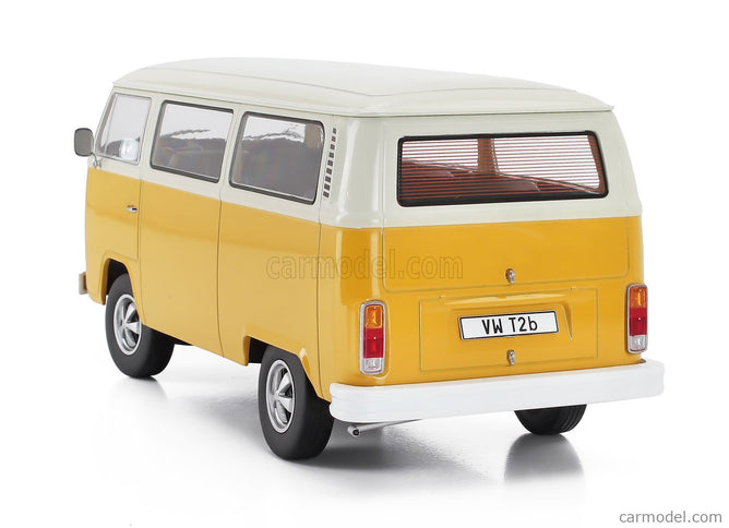 Volkswagen T2b Minibus 1972 - With Fuchs Disky 1:18 KK Scale žltá biela