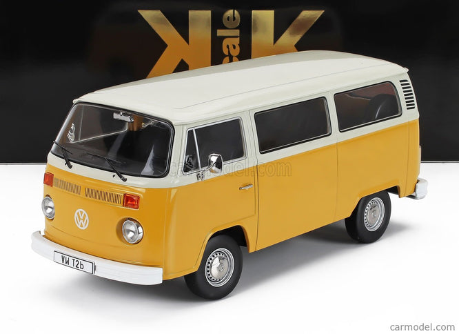 Volkswagen T2b Minibus 1972 1:18 KK Scale žltá biela