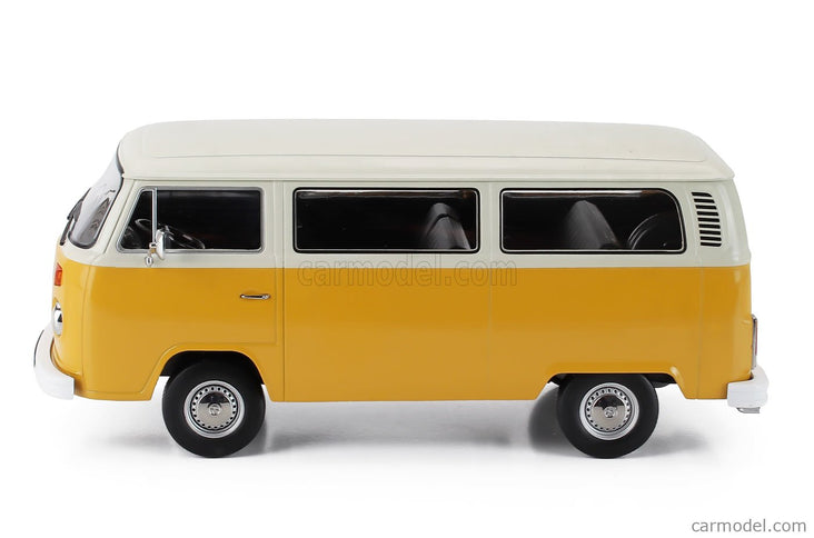 Volkswagen T2b Minibus 1972 1:18 KK Scale žltá biela