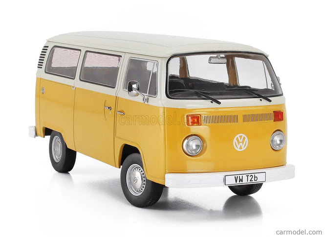Volkswagen T2b Minibus 1972 1:18 KK Scale žltá biela