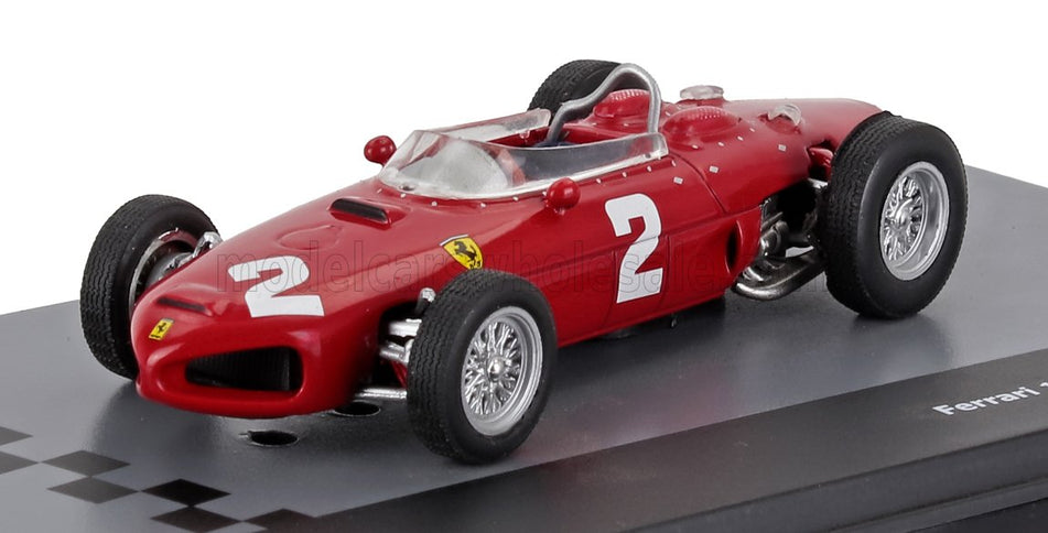 FERRARI | F1  156 N 2 WORLD CHAMPION SEASON 1961 PHIL HILL - CON VETRINA - WITH SHOWCASE | RED