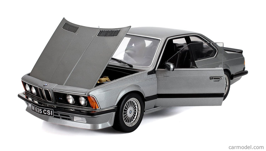 BMW 6-SERIES M635 Csi (E24) Coupe 1987 - Cerchi Alpina - Alpina Disky 1:12 KK Scale sivá metalická