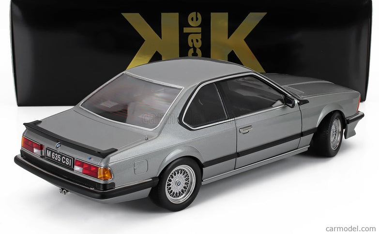 BMW 6-SERIES M635 Csi (E24) Coupe 1987 1:12 KK Scale sivá metalická