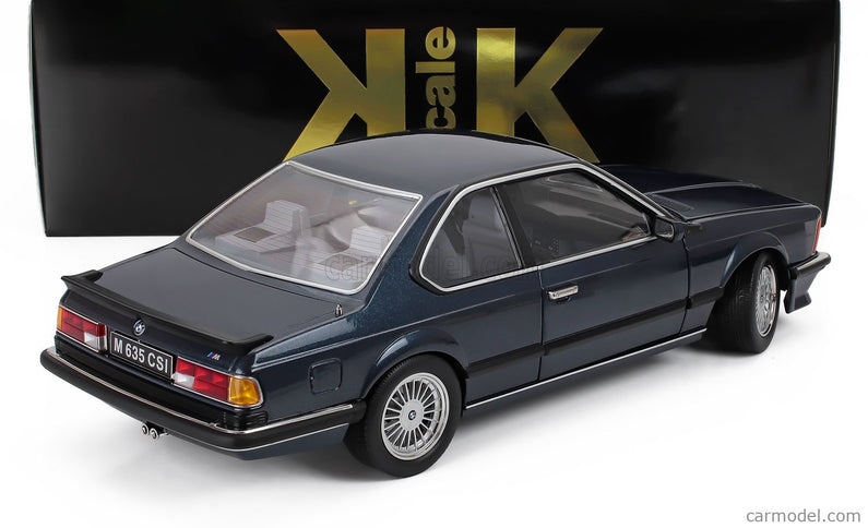 BMW 6-SERIES M635 Csi (E24) Coupe 1987 - Cerchi Alpina - Alpina Disky 1:12 KK Scale modrá metalická