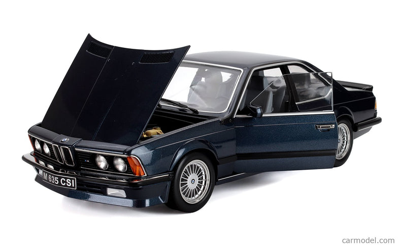 BMW 6-SERIES M635 Csi (E24) Coupe 1987 - Cerchi Alpina - Alpina Disky 1:12 KK Scale modrá metalická