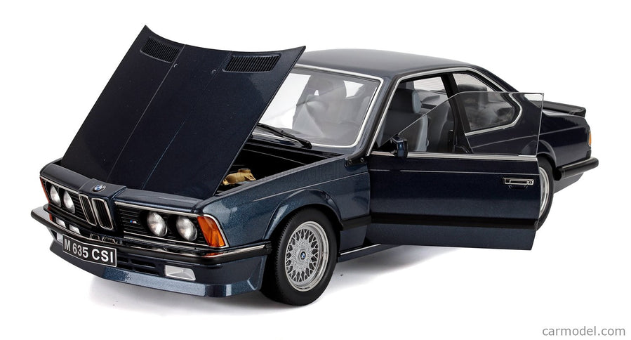 BMW 6-SERIES M635 Csi (E24) Coupe 1987 1:12 KK Scale modrá metalická