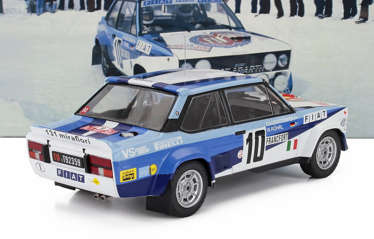FIAT | 131 ABARTH TEAM FIAT ITALIA (night version) N 10 WINNER RALLY MONTECARLO 1980 WALTER ROHRL - CHRISTIAN GEISTDORFER | WHITE 2 TONE BLUE