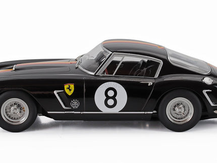 Ferrari 250GT Swb 3.0L V12 Coupe Team Scuderia Colonia N°8 Tourist Trophy Goodwood 1960 Willy Mairesse - Wolfang Seidel 1:18 KK Scale čierna