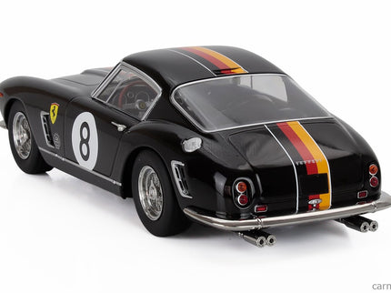 Ferrari 250GT Swb 3.0L V12 Coupe Team Scuderia Colonia N°8 Tourist Trophy Goodwood 1960 Willy Mairesse - Wolfang Seidel 1:18 KK Scale čierna