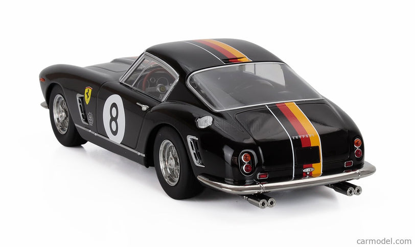 Ferrari 250GT Swb 3.0L V12 Coupe Team Scuderia Colonia N°8 Tourist Trophy Goodwood 1960 Willy Mairesse - Wolfang Seidel 1:18 KK Scale čierna