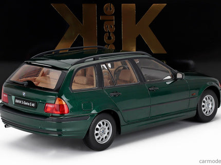 BMW 3-SERIES (E46) Touring SW Station Wagon 1999 1:18 KK Scale tmavozelená