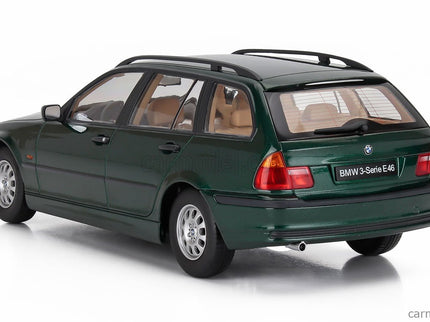 BMW 3-SERIES (E46) Touring SW Station Wagon 1999 1:18 KK Scale tmavozelená