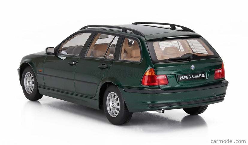 BMW 3-SERIES (E46) Touring SW Station Wagon 1999 1:18 KK Scale tmavozelená