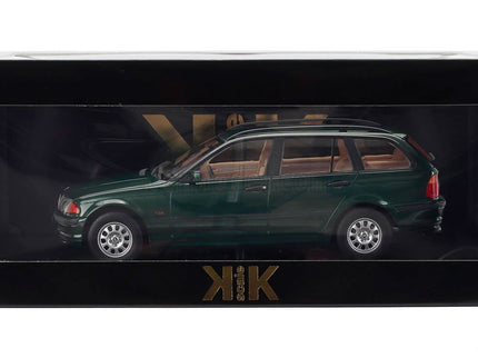BMW 3-SERIES (E46) Touring SW Station Wagon 1999 1:18 KK Scale tmavozelená