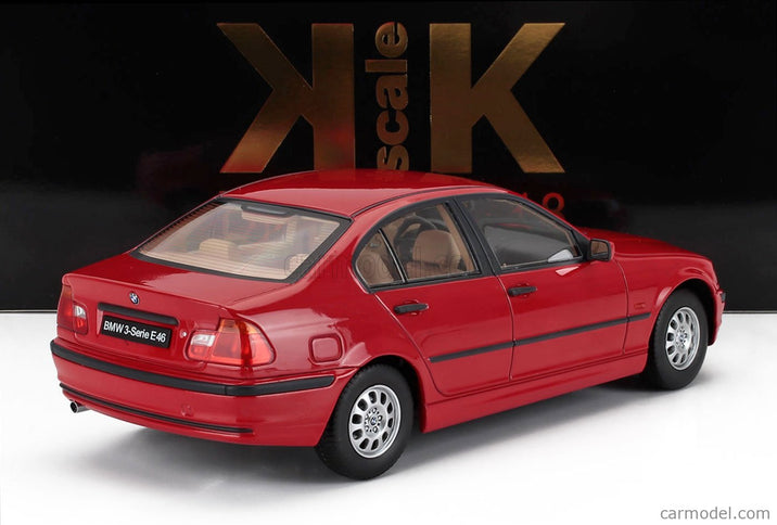BMW 3-SERIES (E46) 1999 1:18 KK Scale červená