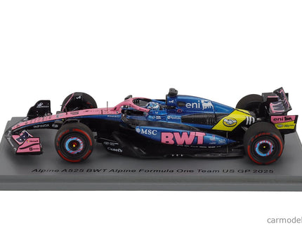 Alpine F1 A525 Team Bwt Alpine N°10 USA GP 2025 Pierre Gasly 1:43 Spark Model čierna modrá ružová