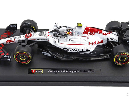 Red Bull F1 RB21 Team Oracle Red Bull Racing N°22 Japan GP 2025 Yuki Tsunoda 1:18 Bburago biela červená