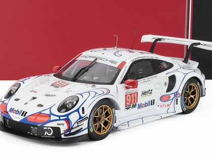 PORSCHE | 911 991 RSR TEAM PORSCHE GT N 911 WINNER GTLM CLASS PETIT LE MANS 2018 PATRICK PILET - NICK TANDY - FREDERIC MAKOWIECKI | WHITE