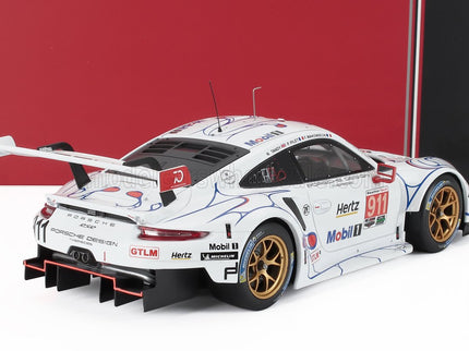 PORSCHE | 911 991 RSR TEAM PORSCHE GT N 911 WINNER GTLM CLASS PETIT LE MANS 2018 PATRICK PILET - NICK TANDY - FREDERIC MAKOWIECKI | WHITE