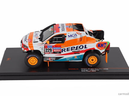 Toyota Hilux Pick-UP GR Dkr Team Overdrive Toyota Repsol N°299 Rally Dakar 2022 Chabot Ronan - Gilles Pillot 1:43 IXO Models biela oranžová