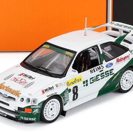 Ford Escort RS Cosworth Team Ford Motor N°8 Rally Montecarlo 1994 Bruno Thiry - Stephane Prevot 1:43 IXO Models biela zelená