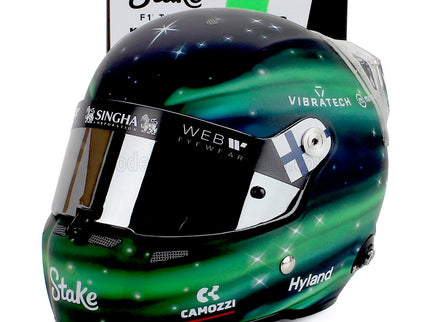 STILO | CASCO HELMET F1 VALTTERI BOTTAS TEAM STAKE KICK SAUBER N 77 SEASON 2024 | GREEN BLACK
