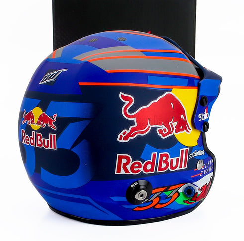 STILO | CASCO HELMET ELFYN EVANS TEAM TOYOTA YARIS GR RALLY1 HYBRID GAZOO RACING WRT RALLY SEASON 2024 | BLUE RED YELLOW