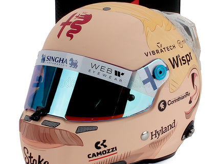 STILO | CASCO HELMET F1 VALTTERI BOTTAS TEAM ALFA ROMEO STAKE KICK N 77 BAHRAIN TEST 2023 | PINK