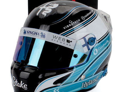STILO | CASCO HELMET F1 VALTTERI BOTTAS TEAM ALFA ROMEO STAKE KICK N 77 SEASON 2023 | BLUE WHITE BLACK