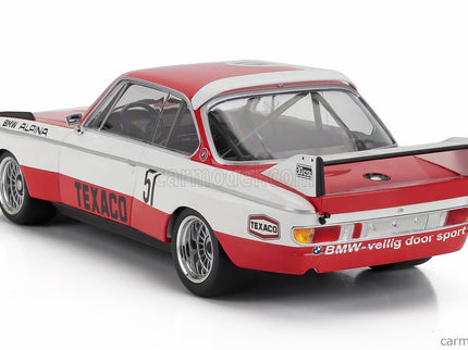 BMW 3.0 Csl Team Dutch National Racing (NL) N°51 3. Miesto Zandvoort 1974 Huub Vermeulen - Rob Slotemaker 1:18 Minichamps červená biela
