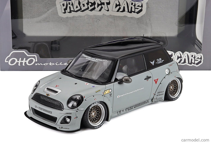 Mini Cooper (R56) LB Nation 2015 1:18 Otto Mobile sivá