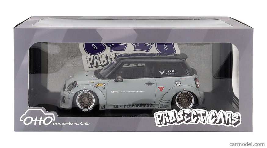 Mini Cooper (R56) LB Nation 2015 1:18 Otto Mobile sivá