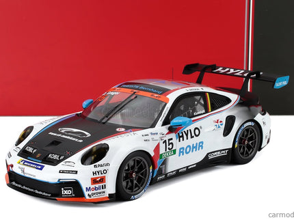 Porsche 911 992-2 GT3 Team 75 Bernhard N°15 Porsche Carrera Cup Germany Sezóna 2025 Daniel Gregor 1:18 IXO Models biela čierna