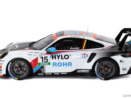 Porsche 911 992-2 GT3 Team 75 Bernhard N°15 Porsche Carrera Cup Germany Sezóna 2025 Daniel Gregor 1:18 IXO Models biela čierna