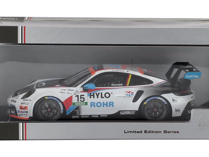 Porsche 911 992-2 GT3 Team 75 Bernhard N°15 Porsche Carrera Cup Germany Sezóna 2025 Daniel Gregor 1:18 IXO Models biela čierna