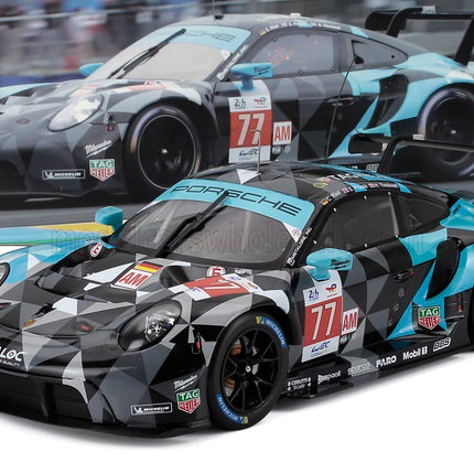 PORSCHE | 911 991 RSR-19 4.2L TEAM DEMPSEY PROTON RACING N 77 24h LE MANS 2022 CHRISTIAN RIED - SEBASTIAN PRIAULX - HARRY TINCKNELL | GREY BLACK LIGHT BLUE