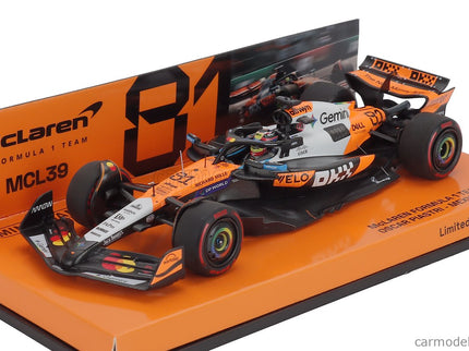Mclaren F1 MCL39 Team Mclaren N°81 5. Miesto Mexico GP 2025 Oscar Piastri 1:43 Minichamps oranžová čierna