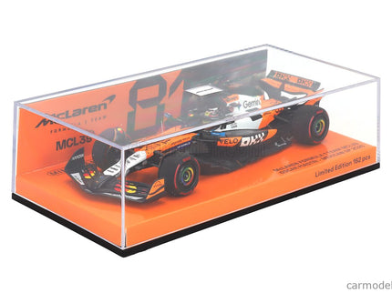 Mclaren F1 MCL39 Team Mclaren N°81 5. Miesto Mexico GP 2025 Oscar Piastri 1:43 Minichamps oranžová čierna