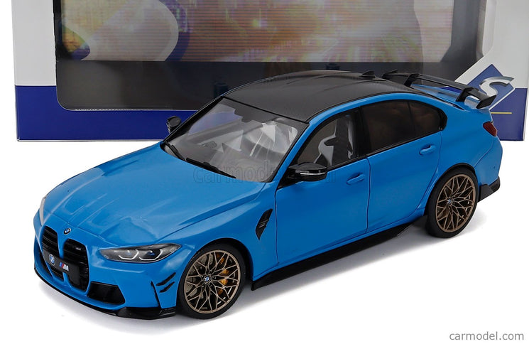 BMW 3-SERIES M3 Performance Parts (G80) 2024 1:18 Solido Beach modrá čierna