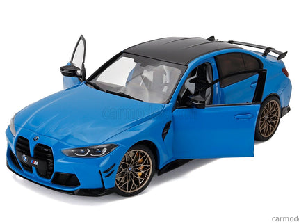 BMW 3-SERIES M3 Performance Parts (G80) 2024 1:18 Solido Beach modrá čierna