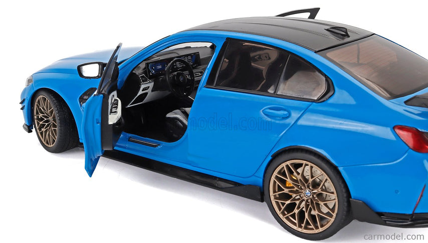 BMW 3-SERIES M3 Performance Parts (G80) 2024 1:18 Solido Beach modrá čierna