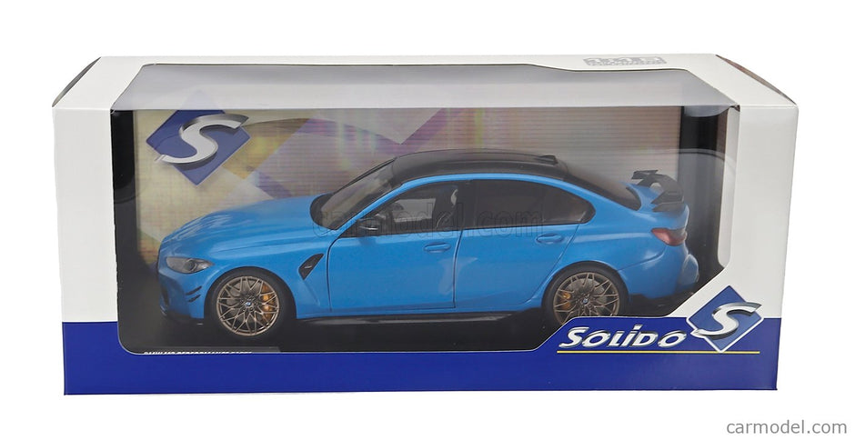BMW 3-SERIES M3 Performance Parts (G80) 2024 1:18 Solido Beach modrá čierna