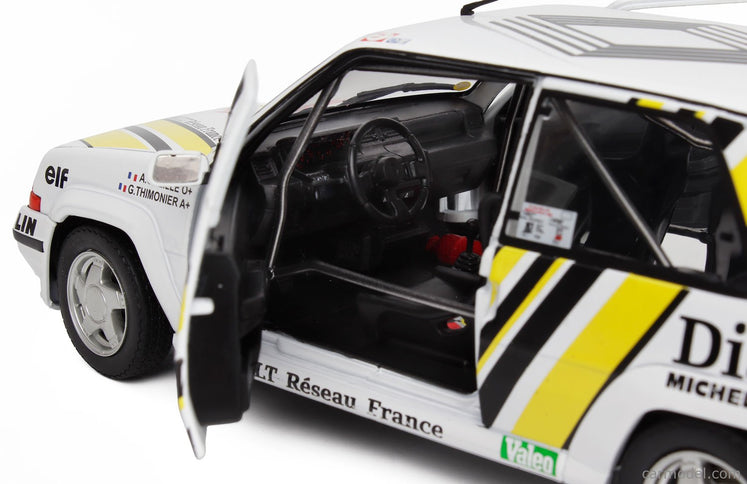 Renault R5 GT Turbo N°19 Rally Montecarlo 1989 Alain Oreille - Gilles Thimonier 1:18 Solido biela žltá