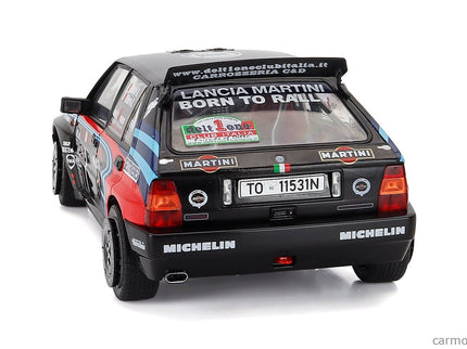 Lancia Delta HF Integrale EVO Martini 16V (night Version) N°1 Tribute TO Miki Biasion Rally Montecarlo 1990 1:18 Solido čierna