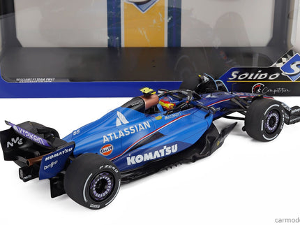 Williams F1 FW47 Team Williams Atlassian Racing N°55 3. Miesto Azerbaijan GP 2025 Carlos Sainz 1:18 Solido modrá čierna