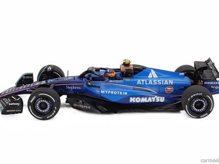 Williams F1 FW47 Team Williams Atlassian Racing N°55 3. Miesto Azerbaijan GP 2025 Carlos Sainz 1:18 Solido modrá čierna