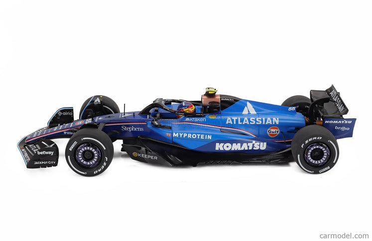 Williams F1 FW47 Team Williams Atlassian Racing N°55 3. Miesto Azerbaijan GP 2025 Carlos Sainz 1:18 Solido modrá čierna