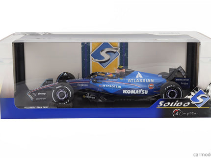 Williams F1 FW47 Team Williams Atlassian Racing N°55 3. Miesto Azerbaijan GP 2025 Carlos Sainz 1:18 Solido modrá čierna