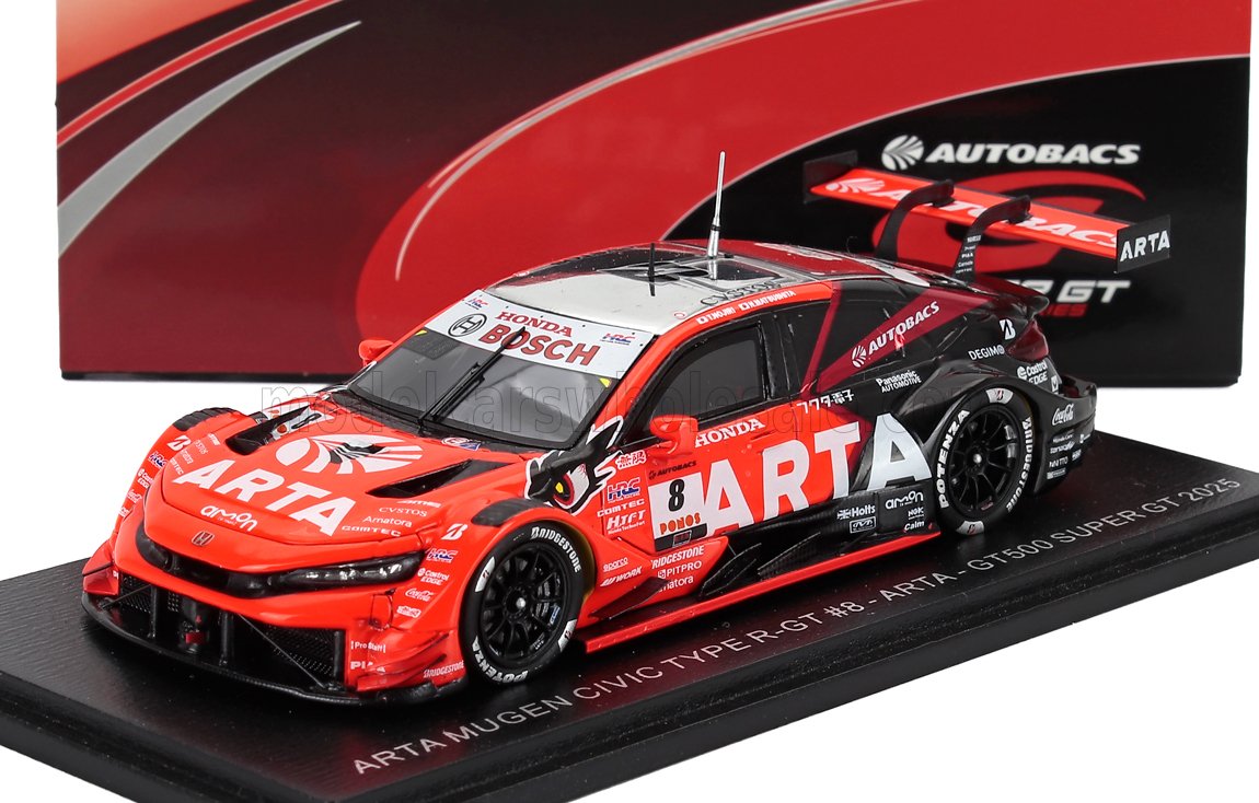 SPARK-MODEL - 1/43 - HONDA - CIVIC TYPE R-GT TEAM ARTA MUGEN N 8