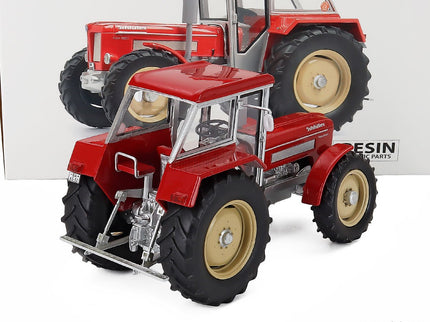 Schluter Super 950V Tractor Wit Cabine 1979 1:32 Schuco červená strieborná